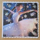 3D Weihnachtskarte xxl Ballerina* 🎄 Weihnachten beglittert  Grusskarte NEU