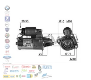 220172A MOTORINO AVVIAMENTO AUTO 12V 1,1KW PER FORD C-MAX FIESTA FOCUS VOLVO - Foto 1 di 3