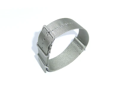 Correa de reloj RIOS1931 Alemania Nylon »Resistente al agua« 22 mm Gris pedregoso Foto 1 de 2