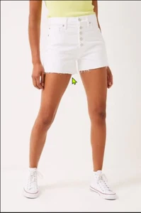 Gap Denim High-rise Destructed Cheeky Stretch Denim 3.5" Shorts, Women's 12/31 - Picture 1 of 13