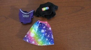 BARBIE CLOTHING~Rainbow w/ Stars SKIRT & 2 TOPs SHIRTS for STACIE~ Lot 27 - Picture 1 of 3