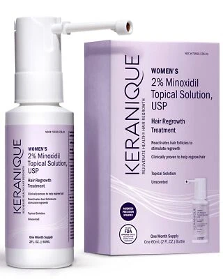 Keranique Hair Regrowth Treatment for Women - 2% Minoxidil for Hair Growth & ... - Image 1 of 4