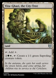 MTG-NM-Commander: Wilds of Eldraine-Vitu-Ghazi, the City-Tree-0173 - Picture 1 of 1