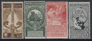 ITALY 1911 - Sassone n. 92-95 Mint OG MNH**cv 800$ (92+93 super centered) - Bild 1 von 2