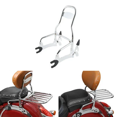 Barra traseira cromada para passageiro Sissy compatível com Indian Chief Dark Horse 2016-2018 2017 - Imagem 1 de 4