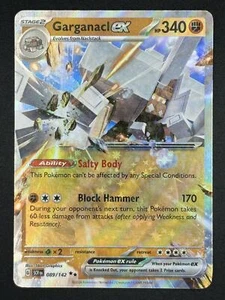 Pokémon SCREN #089/142 Garganacl EX Double Rare , Near Mint or Better - Picture 1 of 2