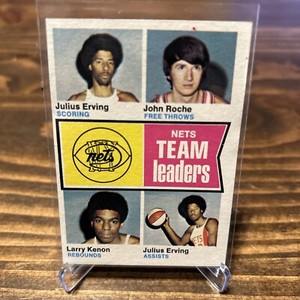 1974-75 Topps - #226 Larry Kenon, John Roche, Julius Erving (RC)