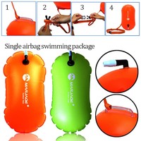 Sports Safety Swim Buoy Tow Float Pool Open Water Swimming Inflatable Airbag New