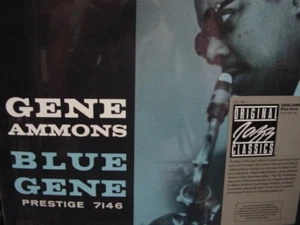 GENE AMMONS GENE BLUE 1985 LP W RARE STICKER SERIES PRESTIGE/FANTASY RECORDS - Imagen 1 de 1
