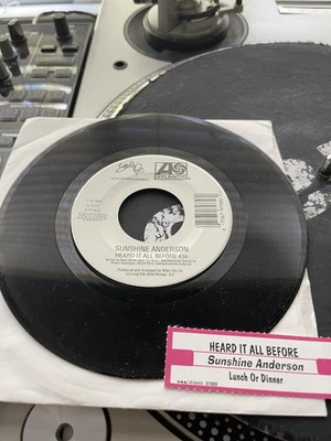 Sunshine Anderson – Heard It All Before OG 2001 Press 7" Vinyl 45 VG+ - Image 1 of 2