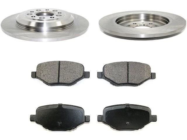 Kit de pastillas de freno trasero y rotor para Lincoln MKS HH461ZS 2009-2010 Foto 1 de 1