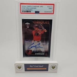 2024 Topps Chrome Update Rookie Autographs Colton Cowser #RA-CC (AU, RC) PSA 9 - Picture 1 of 2