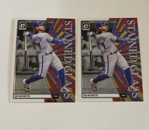 2- Bo Bichette 2020 Donruss Optic Stained Glass Rookie Cards RC ✨️Ships Next Day - Picture 1 of 2