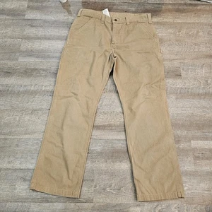 Carhartt B324 DKH Men's 36x32 Work Relaxed Fit (measures 36x30) utility tan - Picture 1 of 10