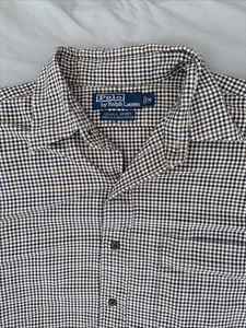 Polo By Ralph Lauren Lowell Sport Shirt Men's Hounds tooth Silk Cotton Preppy - Picture 1 of 7