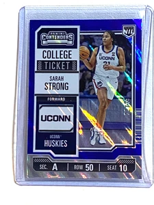 2025 Panini Contenders College Ticket Blue Foil #8 SARAH STRONG UConn /25 SSP - Picture 1 of 3