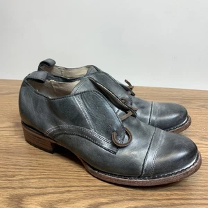 Freebird Mabel Lederschuh Damen 9 schwarz Leder Kappe Zehe Slipper Oxford-Schuhe Stiefel - Bild 1 von 9