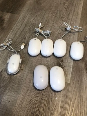 Лот из 7 Apple мыши мыши проводной и беспроводной различные a1152 a1015 a1197 2058 - Изображение 1 из 4