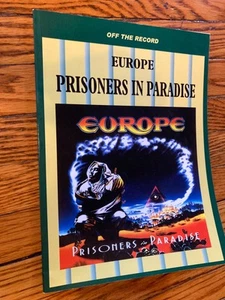 EUROPE PRISONERS IN PARADISE songbook off the record mega rare NOS ship tomorrow - Picture 1 of 2