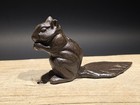 Antique Vintage Style Cast Iron Squirrel Door Stop Wedge