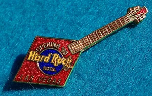 LAS VEGAS HOTEL GRAND OPENING RED DIAMONDS SUIT GUITAR 1995 Hard Rock Cafe PIN - Picture 1 of 1