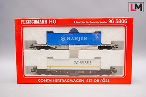 Fleischmann H0 AC 96 5806 Containertragwagen-Set Sonderserie ÖBB DB OVP // J_972 - Bild 1 von 2