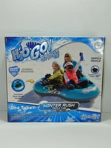 H2OGO Winter Rush Inflatable Snow Tube Durable Kids Triple 3 Seats Bestway - Picture 1 of 4