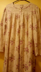 NWT LARGE Miss Elaine White full length Woman's gown - Picture 1 of 9