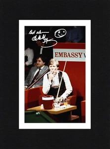 8X6 Mount ALEX HIGGINS Signed Autograph PHOTO Gift SNOOKER ReadyTo Frame - Picture 1 of 1