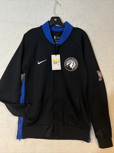 Nike Dri Fit Minnesota Timberwolves Jacket Mens Small Black Full Zip NBA NWT - Picture 1 of 19