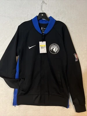 Nike Dri Fit  Minnesota Timberwolves Jacket Mens Small  Black  Full Zip NBA  NWT - Image 1 of 4