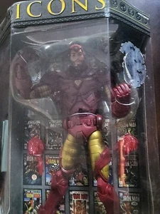 Marvel Legends Icons - Iron Man 12" SIN ENMASCARAR Figura de Acción Libro NUEVO TOY Biz 2006 - Imagen 1 de 4