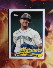 2023 Topps Archives Julio Rodriguez &Ken Griffey Jr Dual 1989 Seattle Mariners