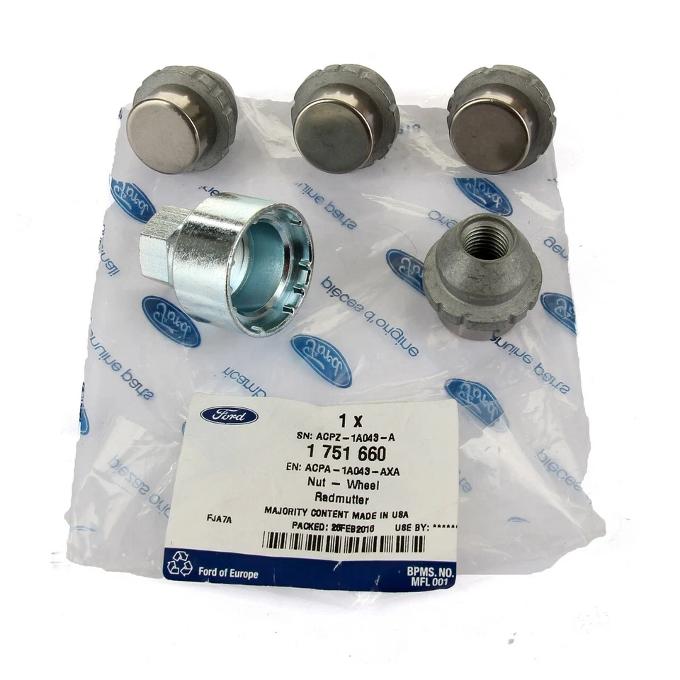 Kit Bulloni Antifurto per Cerchi in lega Ford - 1751660