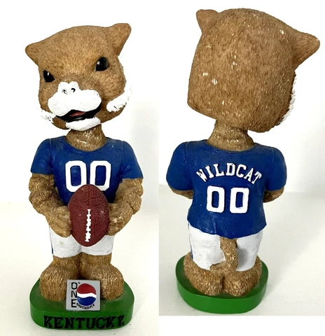 NCAA University of Kentucky UK Football Pepsi One Wildcat Mascot 7.5" Bobblehead Cover