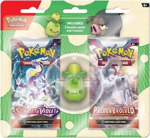 Pokemon TCG: Eraser 2-Pack Back to School (2023) *** Contains 2 Booster Packs ** - Foto 1 di 1