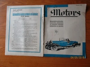 LETONIA 1932 - 2 MOTORES, REVISTA AUTO CLUB, 0 - Imagen 1 de 2