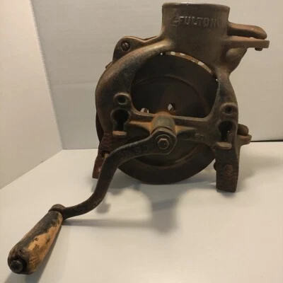 Rare VGT Antique Fulton Corn Sheller Cast Iron With Wood Handle Crank- Untested - Image 1 of 4