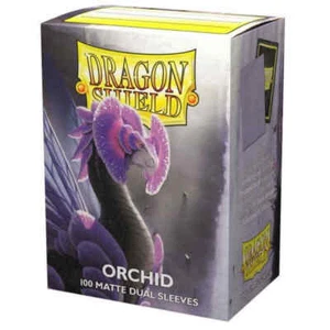 ESCUDO DRAGÓN Mate Doble Orquídea 100 MANGAS DE CARTAS PROTECTOR DE MAZO para Magic The Gathering Pokémon - Imagen 1 de 2