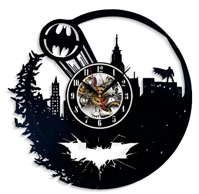 Batman Vinyl Wall Clock Art Home Décor Design Best Gift Birthday Holiday - Image 1 of 3