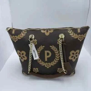 Pollini Brown Shoulder Bag With Ivory Details TE8410PP02Q1E11A - Picture 1 of 3