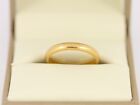 Wedding Band 22ct Gold Ladies D Shaped Size K 1/2 3.4g Cb56