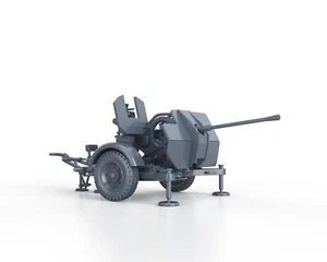 WWII GERMAN 2cm Flak 38 firing - 1/48 1/56 1/72 1/87 1/100 3D Print Resin Model - Picture 1 of 4