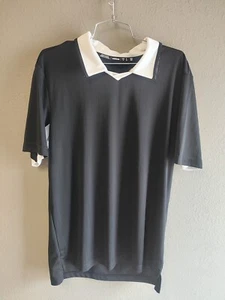 Adidas Mens Short Sleeve Polo Size Medium Black/White IS1081 - Picture 1 of 4