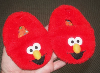 Zapatilla sin cordones roja Elmo Sesame Street para niños pequeños con agarre antideslizante talla 3 Foto 1 de 4