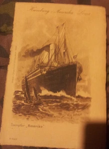 Schiffspost Hamburg Amerika Linie Dampfer Amerika 1912 Southhampton - Bild 1 von 2