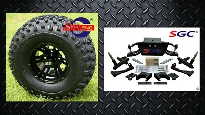 Club Car DS Golf Cart 6" A-Arm Lift Kit + 10" Wheels and 22" AT Tires 1982-2003 Foto 1 de 4
