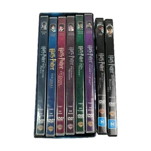 Harry Potter Years 1-6 12 Disc DVD Set + Deathly Hallows Part 1 & 2 Full Set - Picture 1 of 15