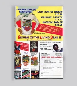 RETURN OF THE LIVING DEAD / MERCH AD - 2"x3" POSTER MAGNET vintage shirt horror - Picture 1 of 2