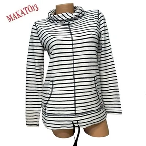 Suéter Talbots Para Mujer S Pequeño Manga Larga Cuello Simulado Rayas Pullover Bolsillo - Imagen 1 de 9